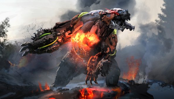 Horizon Zero Dawn The Frozen Wilds Fireclaw 5k