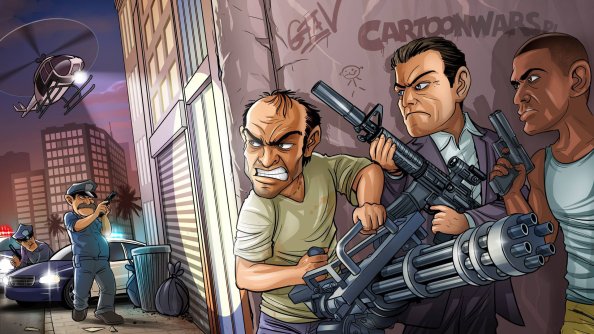 GTA V Game Art