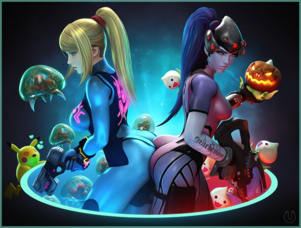 Samus And Widowmaker Overwatch
