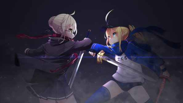 Heroine X And Saber Anime Fate Grand Order