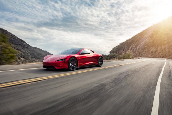 2018 Tesla Roadster Side View 4k