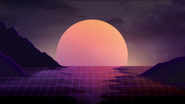 Retrowave Moon