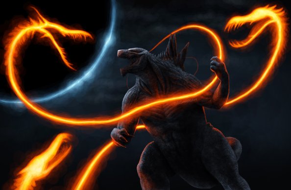 Ghidorah Noodles Vs Anime Godzilla