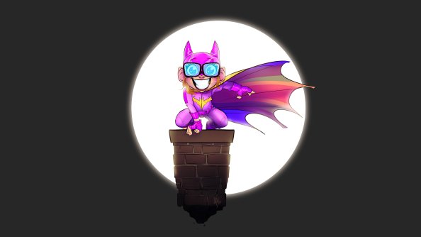 The Pink Batgirl Minimal 5k