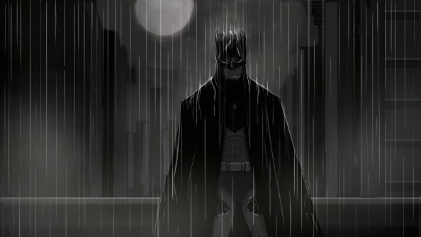 Batman Under The Rain 4k