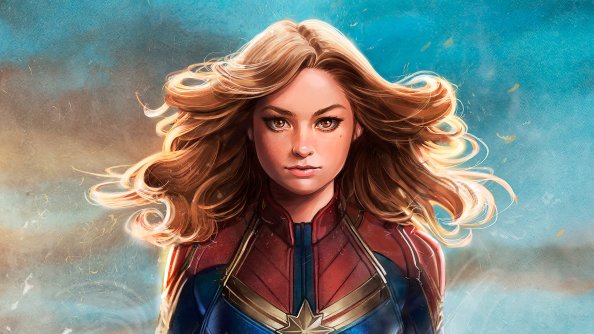 Captain Marvel Art 4k