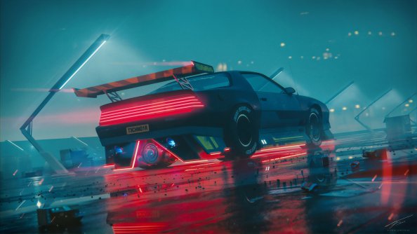 Cyberpunk Chevy Camaro 4k