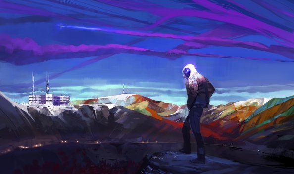 Men With Wearing Helmet City Artwork