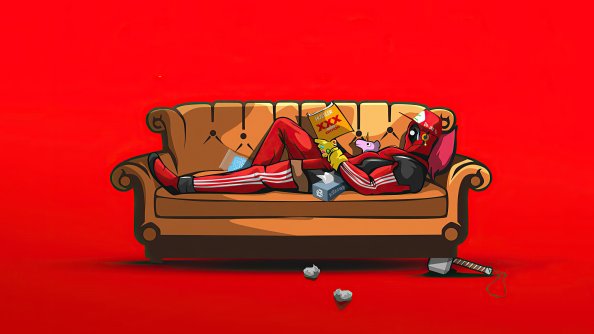 Deadpool Chilling