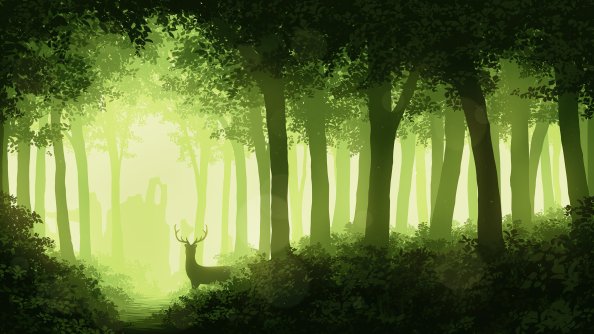 Deer Forest 4k