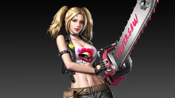 Fantasy Girl With Chainsaw