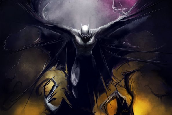 Batman 4k Paint Art