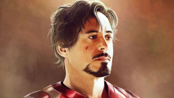 Tony Stark Paint Art