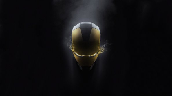 Iron Man Glowing Mask 4k