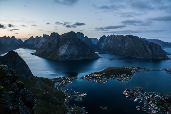 Reine At Lofoten Islands At Sunset 5k