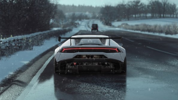 Lamborghini Huracan 4k Rear