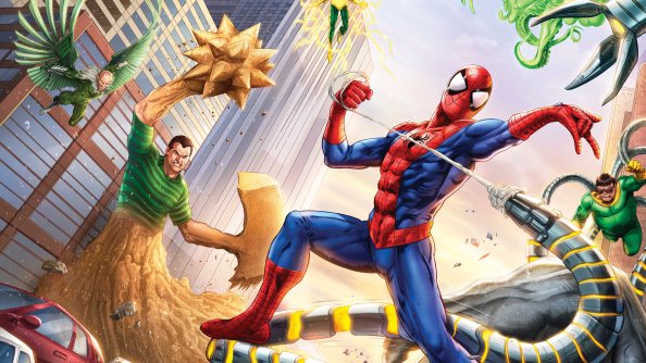 Spiderman Vs Sinister Six Art