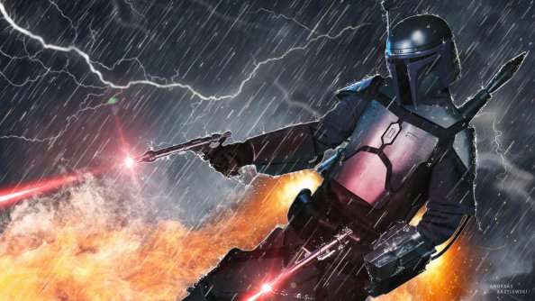 Jango Fett Jetpack Action