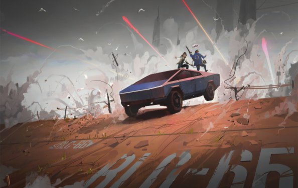 Tesla Cybertruck Art