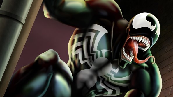 4k Venom Comic Art