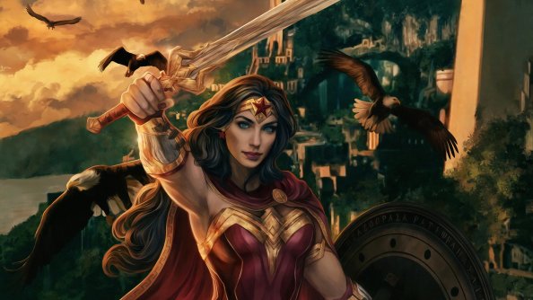 Wonder Woman Real Warrior Art 4k