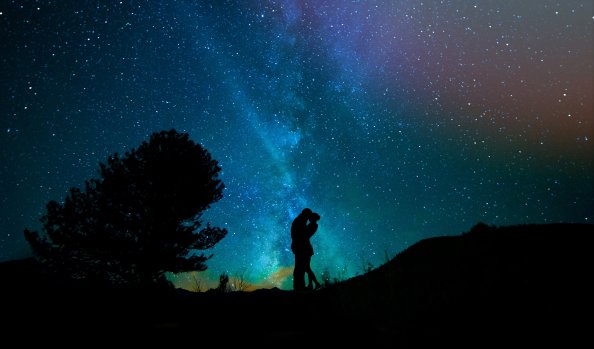 Lovers Night Sky Starry Sky