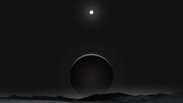 Planet Dark Black Moon 4k