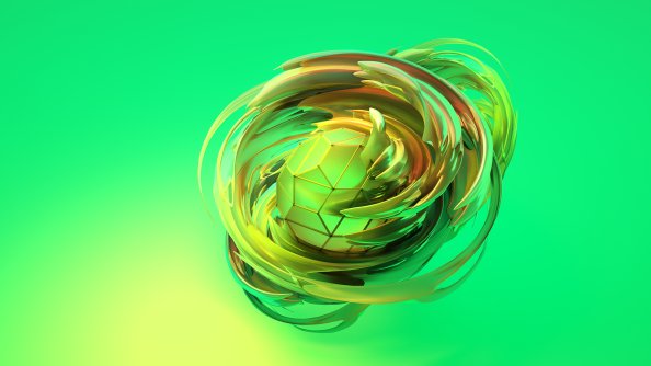 Apple Abstract 3d