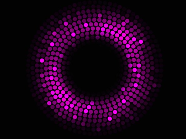 Abstract Circles Violet 4k