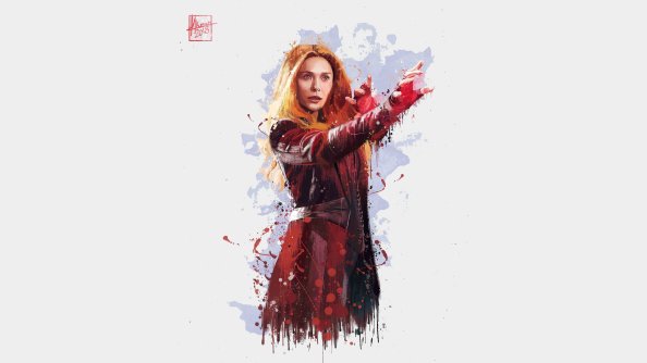 Scarlet Witch In Avengers Infinity War 2018 4k Artwork