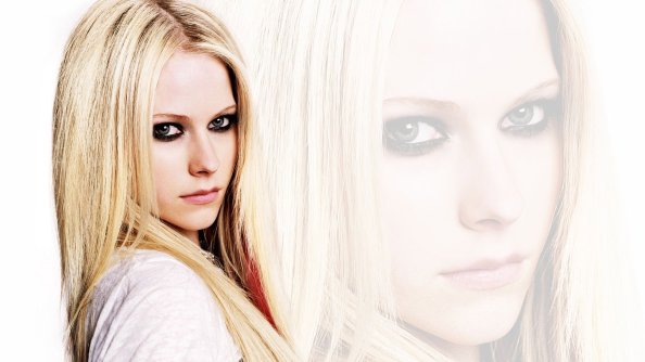Avril Lavinge Blonde Hairs