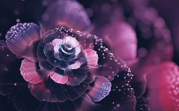 Fractal Flowers Abstract