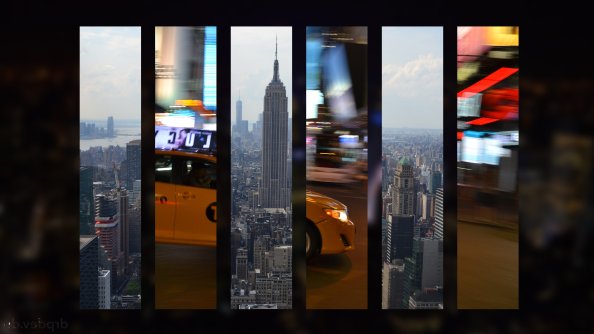 New York City Taxi Skyline