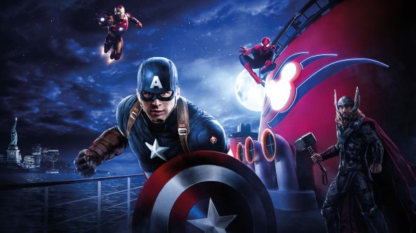 Captain America Thor Iron Man Spiderman Disneyland Paris Marvel Disney Cruise