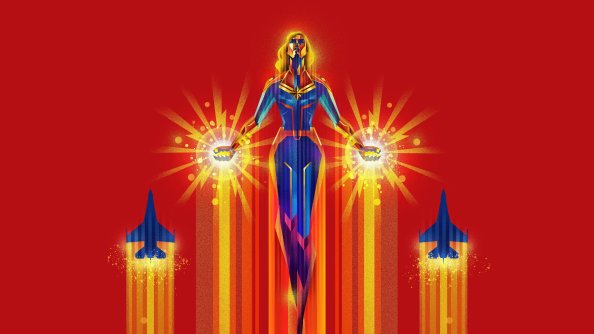 Captain Marvel 4k New Art