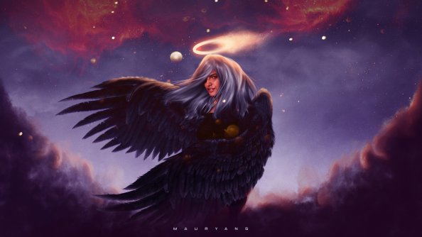 Angel Wings Fantasy Art 4k