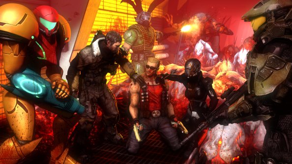 Call Of Duty Deadspace Aliens Crossover Fanart 4k