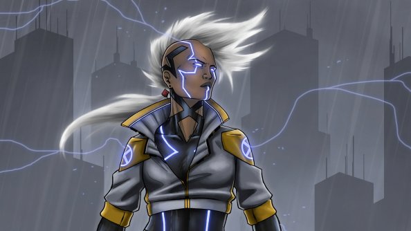 Cyberpunk Storm Girl 4k