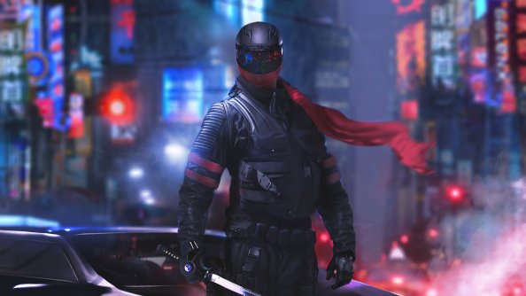 Cyberpunk Warrior 4k