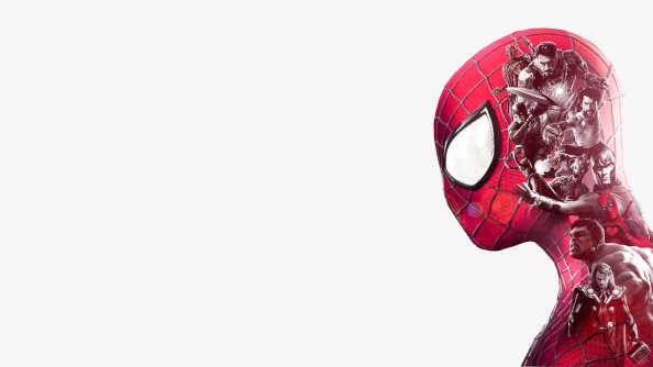 Spiderman Superheroes Double Exposure