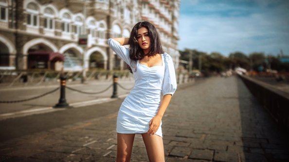 Girl Outdoor Sun Summer 4k