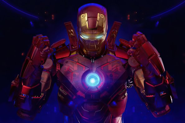 Iron Man Holographic 4k 2020