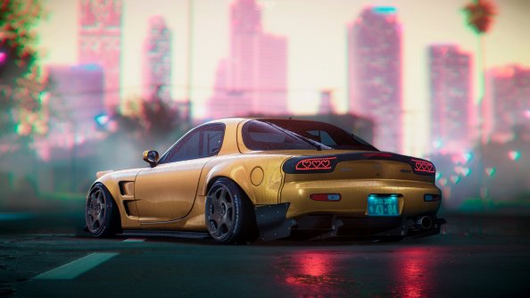 Mazda Rx7 Digital Art 4k