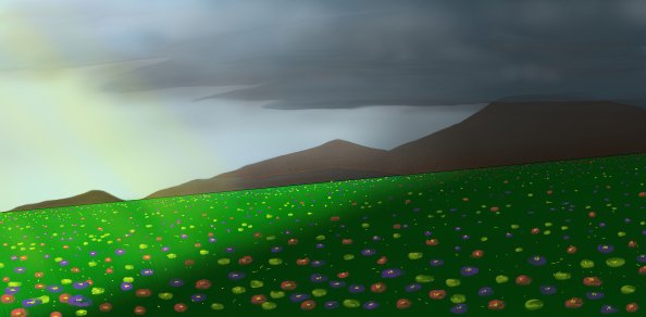 Mountains And Landscape Illustration