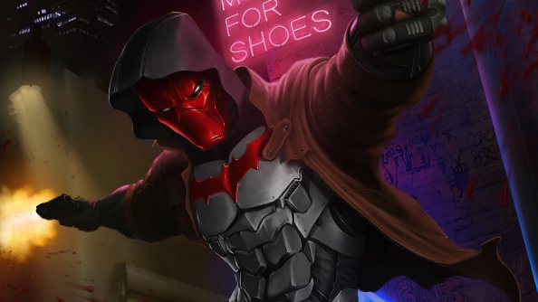 Red Hood Guns Up