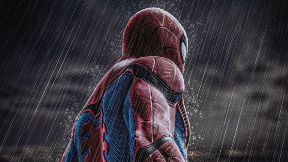Spiderman In Rain 4k
