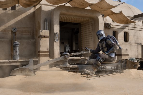The Mandalorian With His Speeder Bike 2020