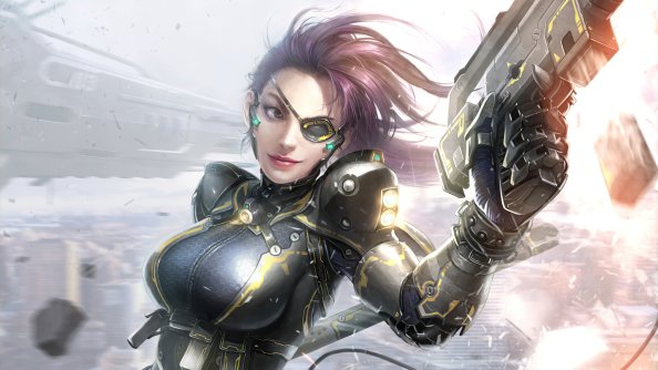Secret Female Agent Warrior Girl 4k