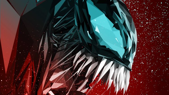 Venom Digital Illustration 4k
