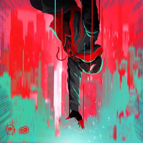 SpiderMan Into The Spider Verse Movie 4k Digital Artwork